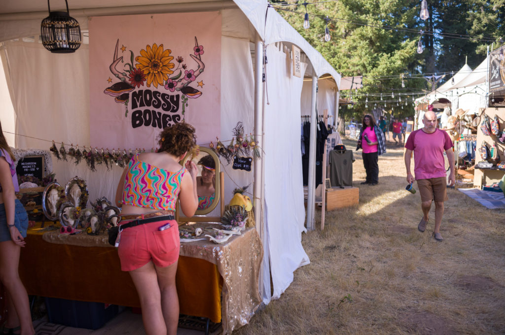 Product vendors at 2023 Pickathon.